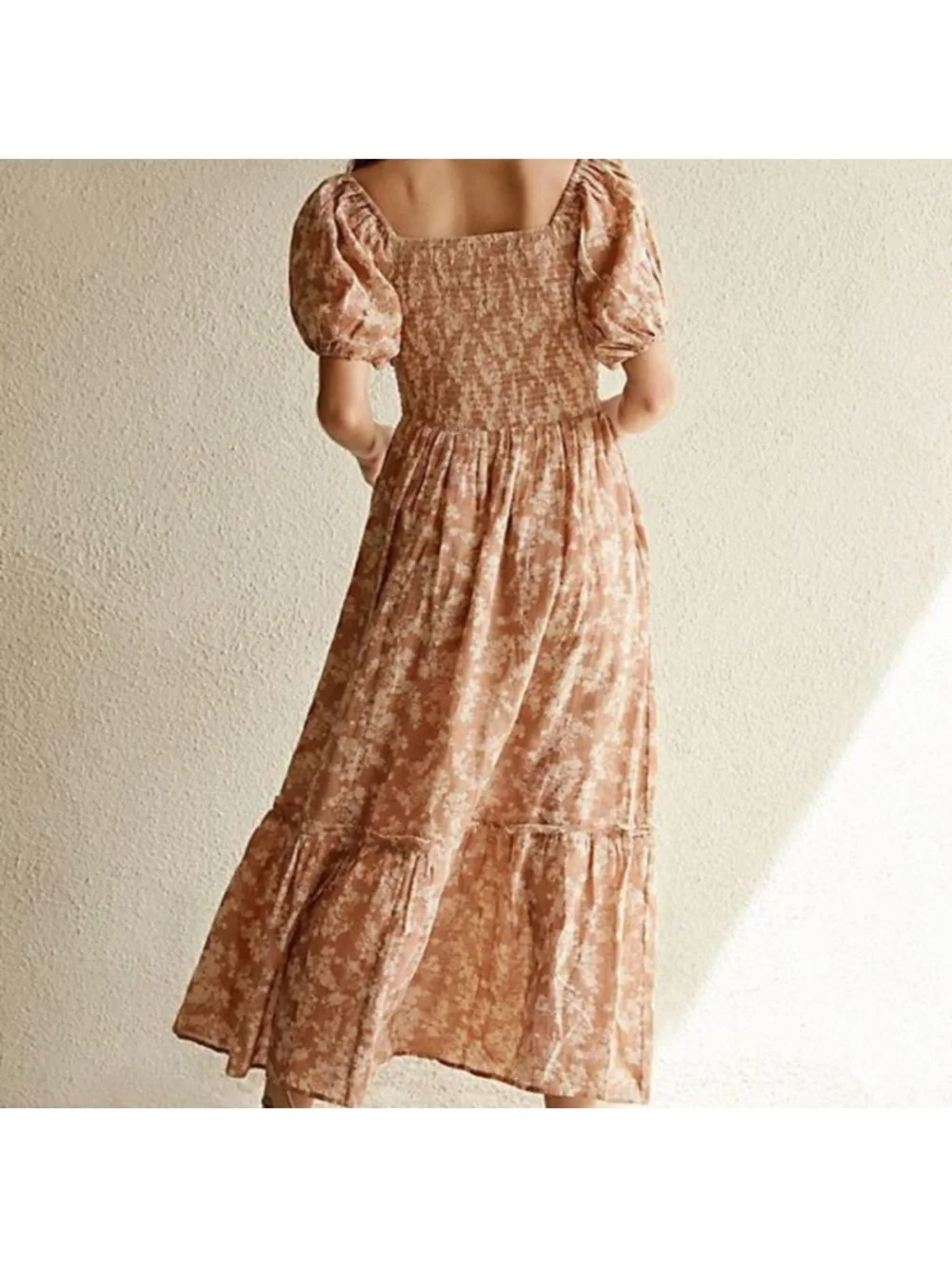 Free People Ellie Smocked Waist Maxi Dress